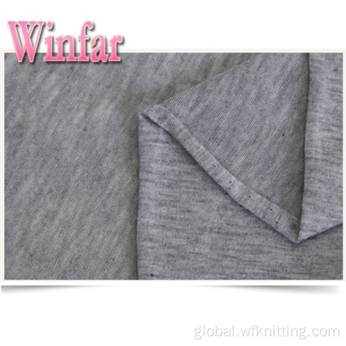 Breathable Polyester Single Jersey Fabric Spandex Melange Polyester Single Jersey Knit Fabric Manufactory